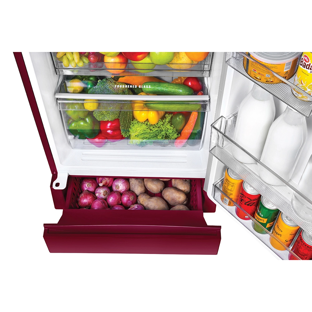 Haier 190L 5 Star Direct Cool Single Door Refrigerator with Toughened Glass Shelf - HRD-2105PRD-P